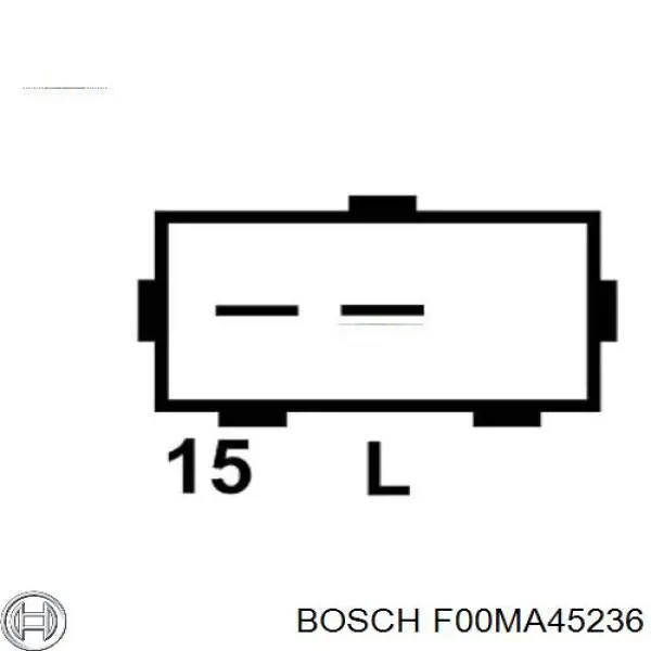 F00MA45236 Bosch Реле-регулятор напряжения
