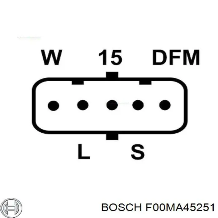 F00MA45251 Bosch Реле-регулятор напряжения