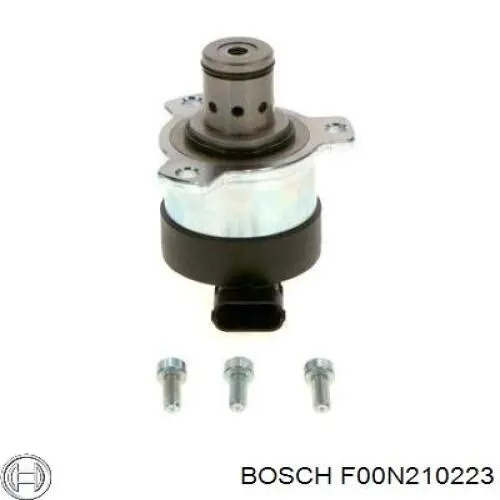 F00N210223 Bosch válvula de regulação de pressão (válvula de redução da bomba de combustível de pressão alta Common-Rail-System)
