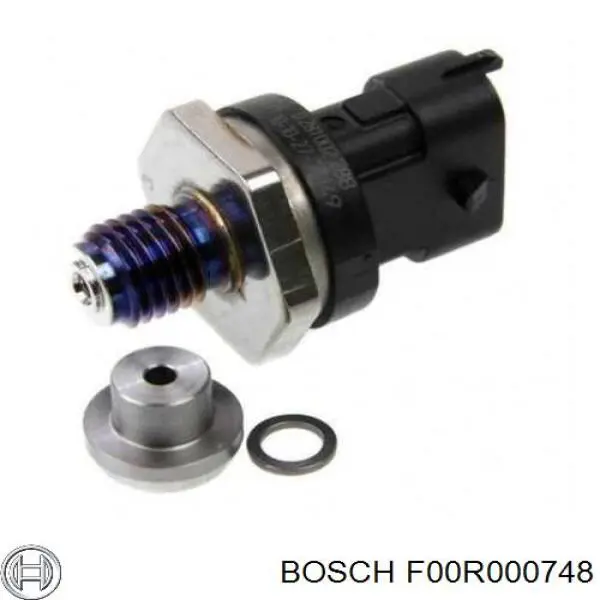 Sensor de presión de combustible F00R000748 Bosch