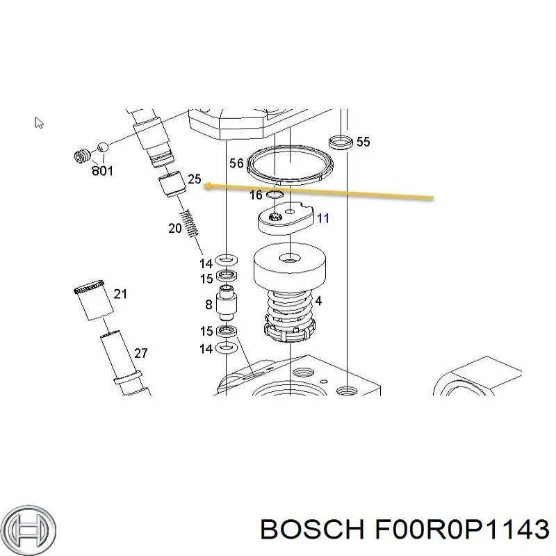  Bosch F00R0P1143 цена, от 3.19 USD