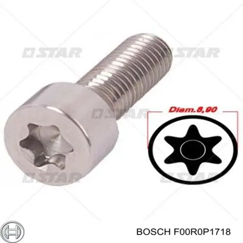 F00R0P1718 Bosch parafuso