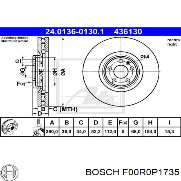 Ремкомплект ТНВД F00R0P1735 Bosch