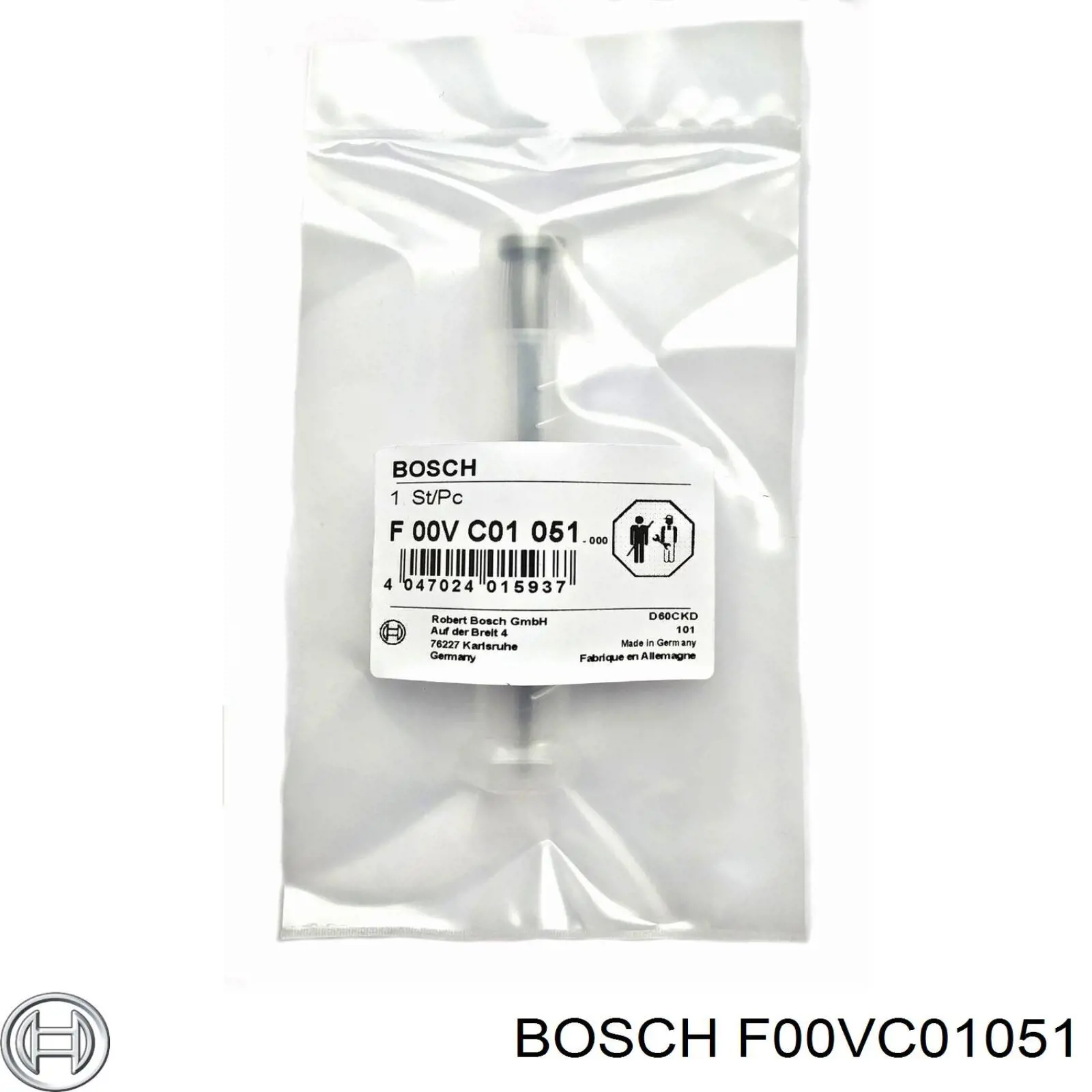 Клапан форсунки Bosch F00VC01051