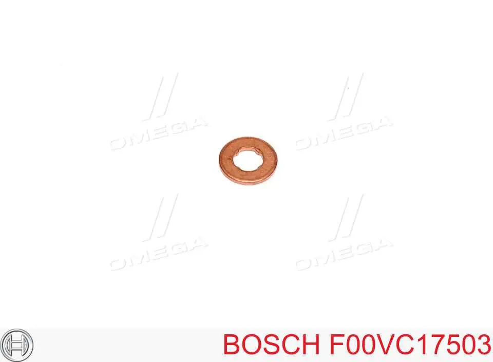 F00VC17503 Bosch кольцо (шайба форсунки инжектора посадочное)