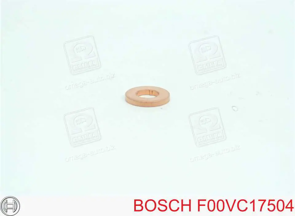 F00VC17504 Bosch кольцо (шайба форсунки инжектора посадочное)