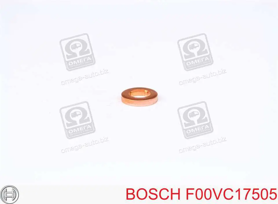 F00VC17505 Bosch anel (arruela do injetor de ajuste)