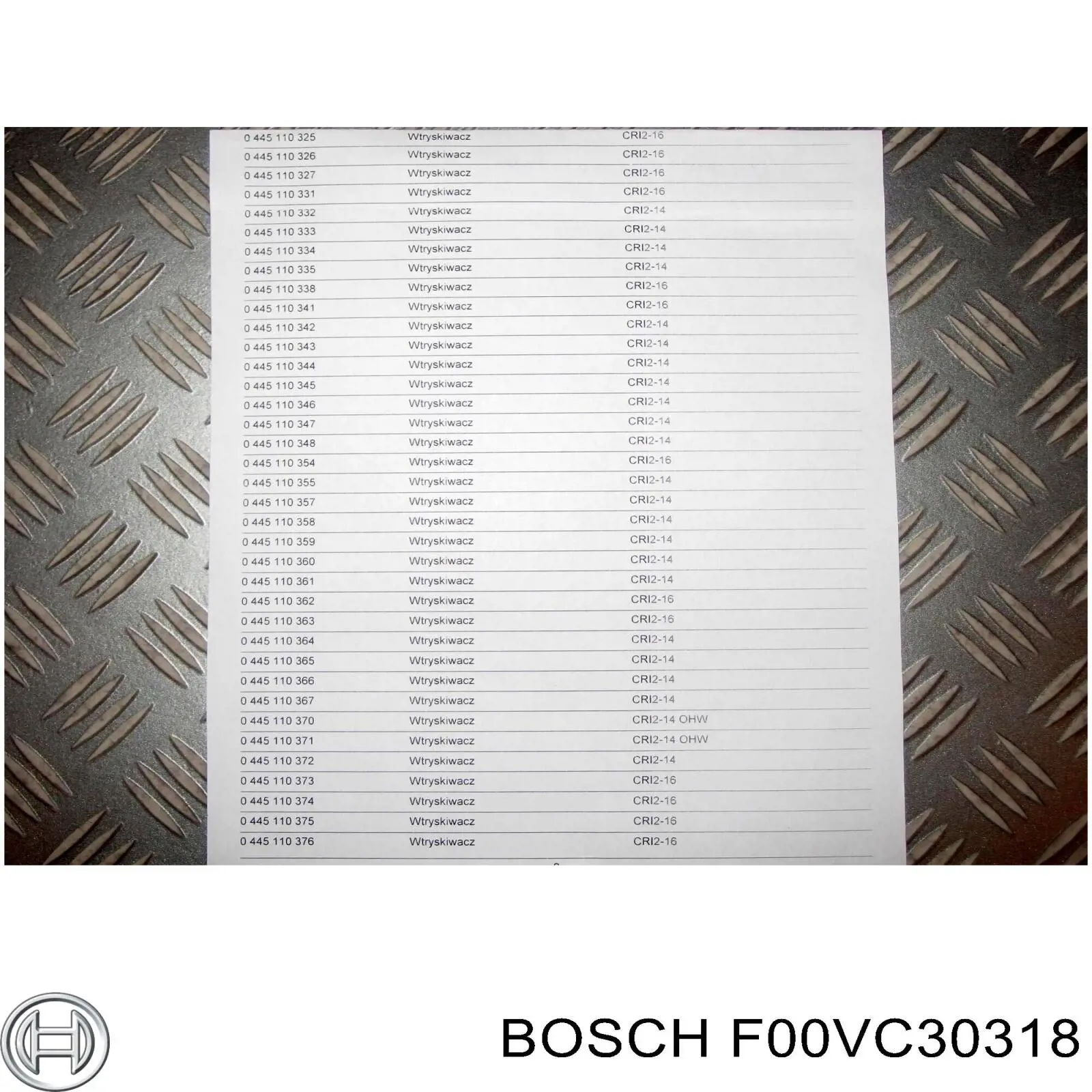 F00VC30318 Bosch Ремкомплект насос-форсунки