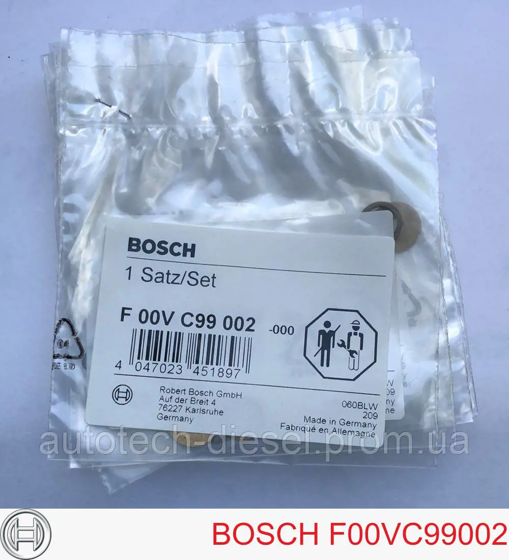 F00VC99002 Bosch Кольцо форсунки инжектора посадочное