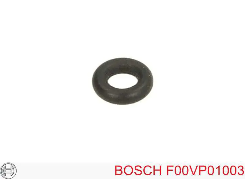 Кольцо уплотнительное штуцера обратного шланга форсунки Bosch F00VP01003