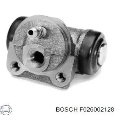 F 026 002 128 Bosch цилиндр тормозной колесный рабочий задний