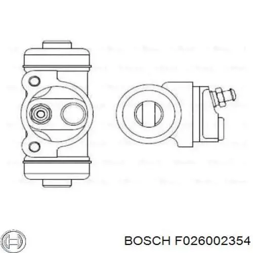 Цилиндр тормозной колесный F026002354 Bosch