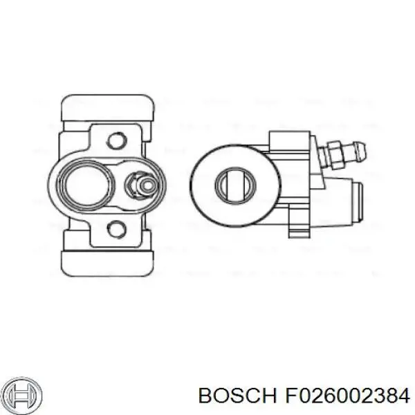 Цилиндр тормозной колесный F026002384 Bosch