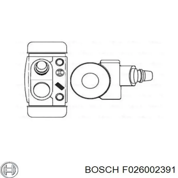 Цилиндр тормозной колесный F026002391 Bosch