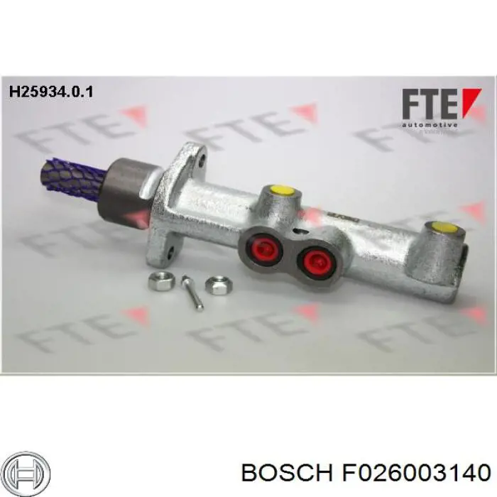 Цилиндр тормозной главный Bosch F026003140