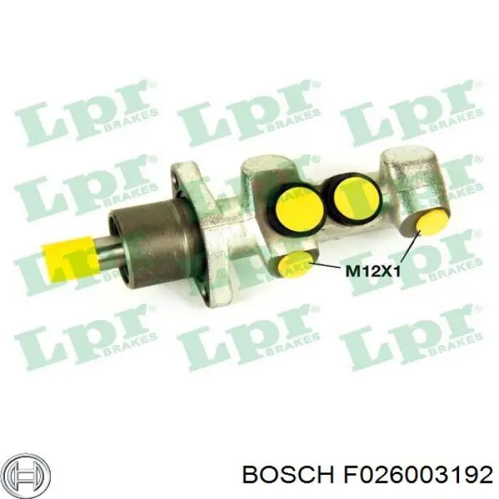 Цилиндр тормозной главный F026003192 Bosch