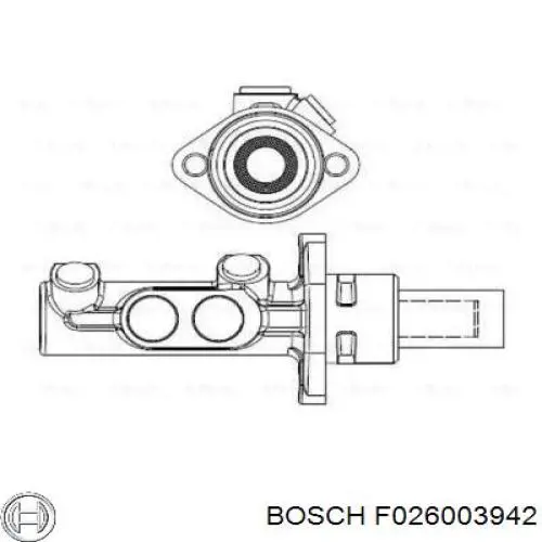 Цилиндр тормозной главный F026003942 Bosch