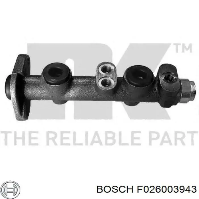 Cilindro principal de freno F026003943 Bosch
