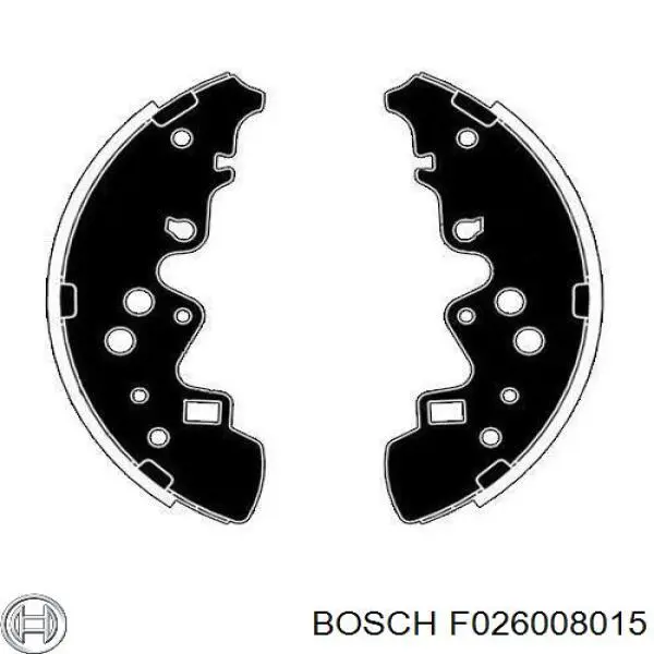 Задние барабанные колодки F026008015 Bosch