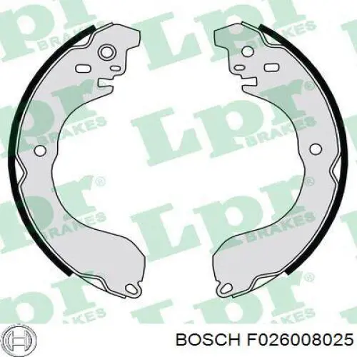 Задние барабанные колодки F026008025 Bosch