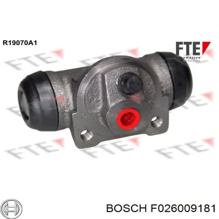 F026009181 Bosch Цилиндр тормозной колесный, задний