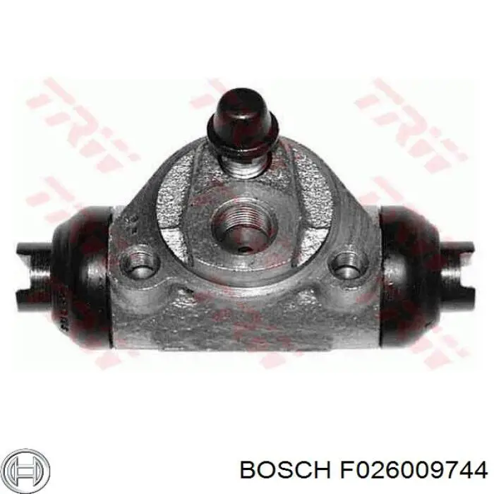 F026009744 Bosch cilindro traseiro do freio de rodas de trabalho