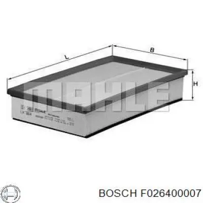 Фильтр воздушный Bosch F026400007
