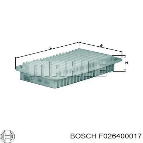 Купить F026400017 Bosch Автомобильный фильтр воздуха