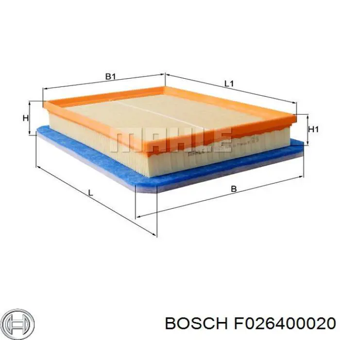 Элемент воздушного фильтра Bosch F026400020 цена, от 4.84 USD