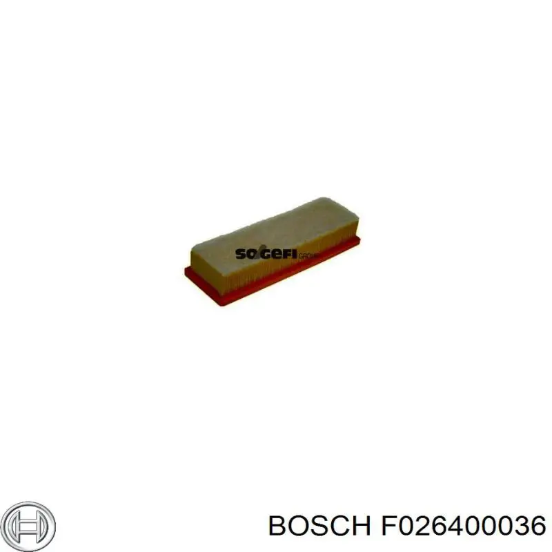 Купить F026400036 Bosch Автомобильный фильтр воздуха