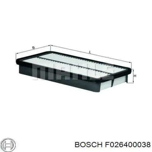 F026400038 Bosch Воздушный фильтр двигателя