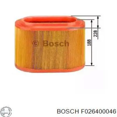 Filtro de aire F026400046 Bosch