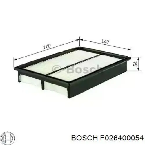 Воздушный фильтр F026400054 Bosch