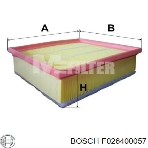 Фильтр воздушный Bosch F026400057