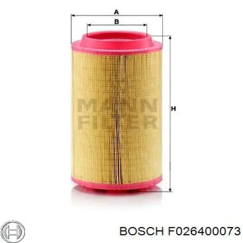 Элемент воздушного фильтра Bosch F026400073 цена, от 48.29 USD