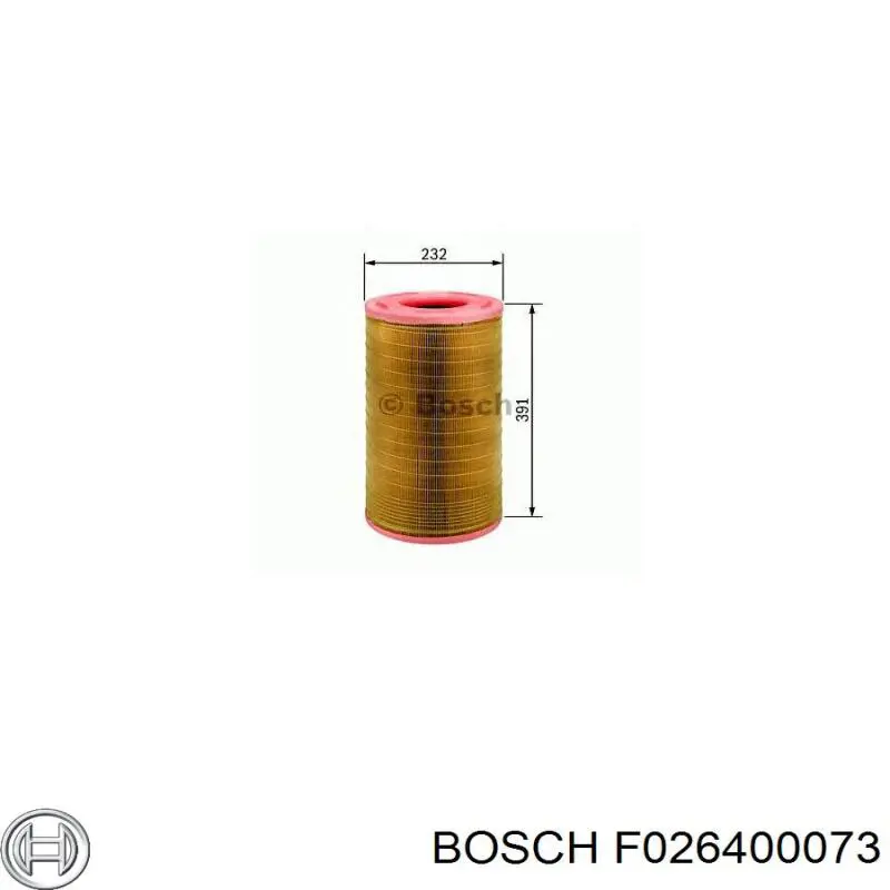 F026400073 Bosch Воздушный фильтр двигателя