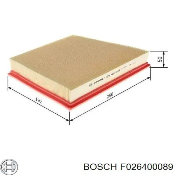 F026400089 Bosch Воздушный фильтр двигателя