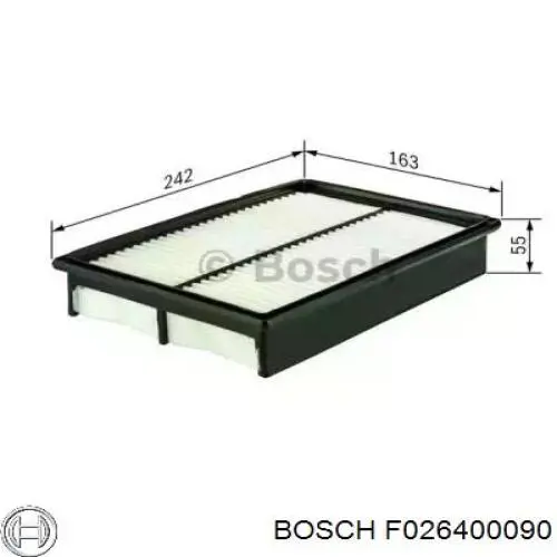 Воздушный фильтр F026400090 Bosch