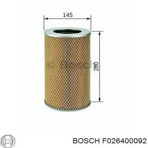 Фильтр воздушный Bosch F026400092