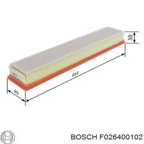Фильтр воздушный Bosch F026400102