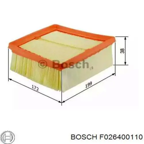 F026400110 Bosch воздушный фильтр