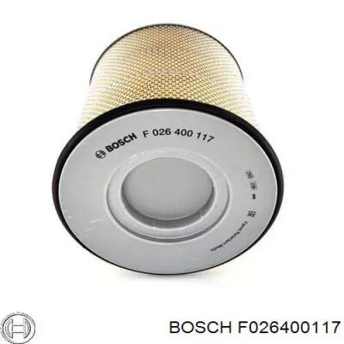 Filtro de aire F026400117 Bosch