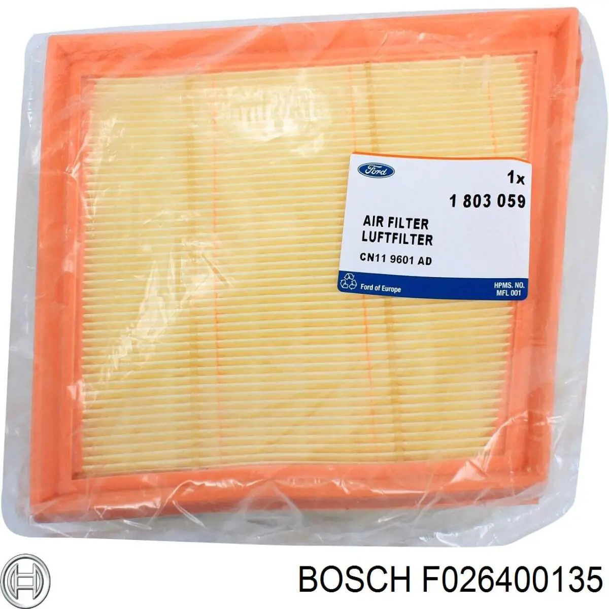 Купить F026400135 Bosch Автомобильный фильтр воздуха