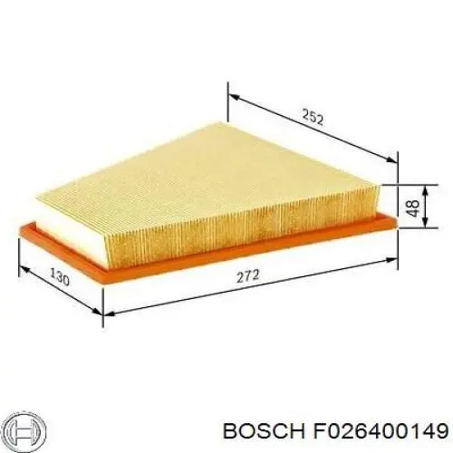 Фильтр воздушный Bosch F026400149