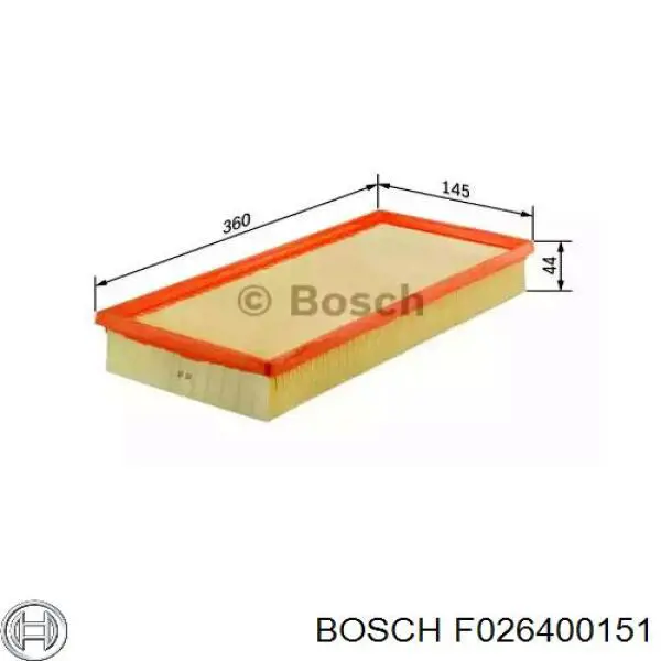 F026400151 Bosch воздушный фильтр