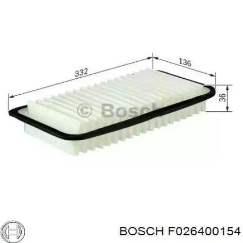 Воздушный фильтр F026400154 Bosch