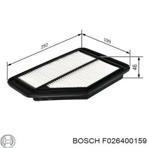 Фильтр воздушный Bosch F026400159