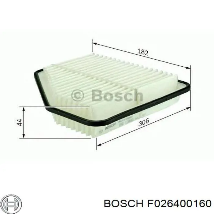 F 026 400 160 Bosch воздушный фильтр
