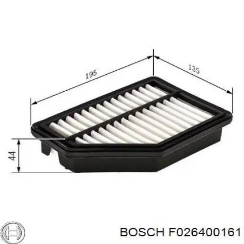 F026400161 Bosch Воздушный фильтр двигателя