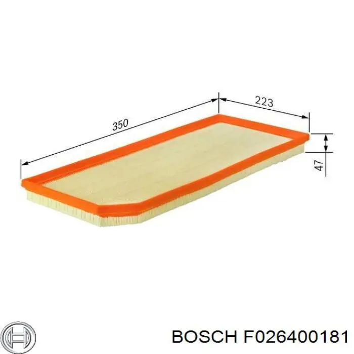 F026400181 Bosch Воздушный фильтр двигателя